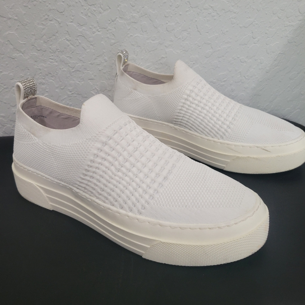 Steve Madden Rhinestone Platform Sneakers - Size 11 (Worn Once!)